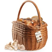 Panier en Osier Panier à Champignons Shopping Pique-Nique Fruits en Osier Grand Eco - Kadax