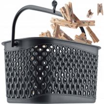 Kadax - Panier Suspendu Avec Pinces Conteneur Pour Trombones Rectangulaire Gris