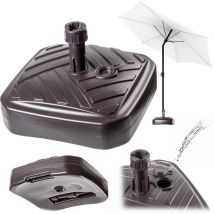 KADAX Pied de Parasol Carré Support de Parasol de Jardin 39 cm Poids