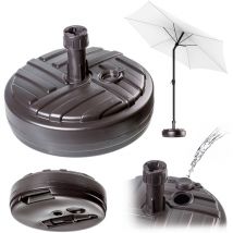 Kadax - Pied de Parasol Support de Parasol de Jardin Rond 39 cm Poids Bronze