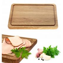 Planche à découper de cuisine en bois 30x20, chêne - Kadax