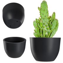 Pot de Fleur de Jardin 30 cm Anthracite Mat - Kadax