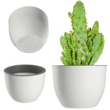 Pot de Fleur de Jardin 35 cm Blanc Mat - Kadax