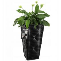 Pot de Fleurs Pot de Fleur avec Insert Jardin Noir 75cm - Kadax