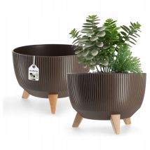 Pot de Fleurs Pot de Fleurs 29 cm Insert Couvercle Bol - Kadax