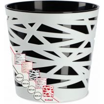 Kadax - Pot de Fleurs Pot de Fleurs Cache-Pot en Plastique pour Fleurs Plantes 17 cm Noir