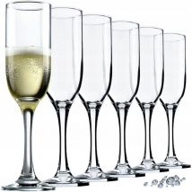 Prosecco Verres à Champagne 210 ml lot de 6 Verres - Kadax