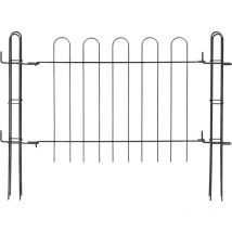 Puerta de jardín para valla metálica, puerta de panel clásica, 72 cm, jardín - Kadax