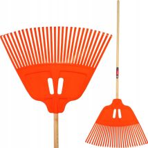 Râteau avec manche en bois pour feuilles d'herbe, 170 cm - Kadax