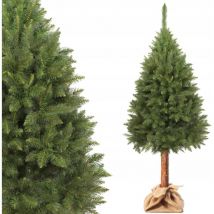 Sapin de Noël Artificiel sur Tronc, 180 cm, Epicéa Naturel - Kadax