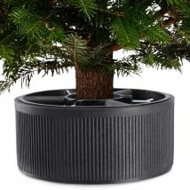 Support de sapin de Noël, en plastique recyclé, pour un vrai arbre, pied de sapin (hauteur de l'arbre jusqu'à 150 cm / graphite) - Kadax