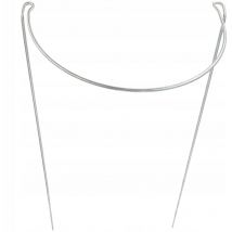 Kadax - Support pour plantes en forme de demi-cercle en acier solide - Pour rosiers, buissons et plantes grimpantes - Hauteur : 75 cm