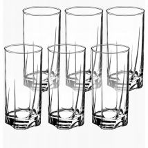 Trinkgläser aus hochwertigem Glas, 6er Set, Wassergläser, hoch, 380ml - Kadax