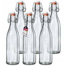 Universale Flasche mit Bügelverschluss, Bügelflasche, 750ml, 6 Stück - Kadax