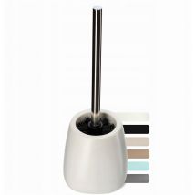 Kadax - WC-Bürste und Behälter, Toilettenbürste, Keramik Klobürste, Weiß