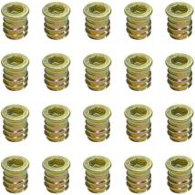 20 x M6 x 13 mm Écrous en bois filetés pour meubles