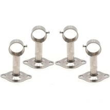 4 Pièces Support Tringle à Rideau, Support Mural Support Tringle à Rideau, Utilisé pour Installer Tringles à Rideaux au Plafond et également Utilisé