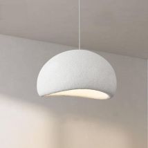 40cm Suspension Moderne Pour Salle À Manger Cuisine Îlot Lumière Couloir Restaurant Lampe Suspendue E26 Base Japonais Wabi-sabi Style Nid D'Oiseau 