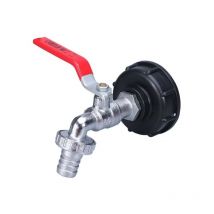 Adaptateur de Réservoir IBC Connecteur à filetage 1/2", Robinet Cuve 1000L Robinet Recuperateur Eau De Pluie, Robinet Sortie Raccord Vanne Robinet