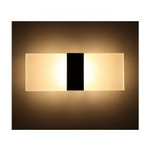 Kaejyiut - Applique murale d'intérieur 12W Lumière noire et blanche brossée Applique murale d'intérieur ac 85-265(V), lumière de couloir moderne en