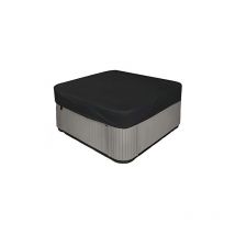 Shmshng - Housse de jacuzzi carrée 210D très résistante et imperméable - Protection uv - 220 x 220 x 90 cm (l x l x h) - Noir - RWChemin de table