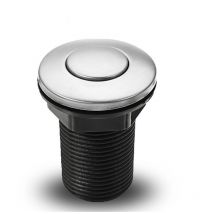 Shmshng - Interrupteur pneumatique à bouton-poussoir pour baignoire, spa, déchets, déchets, noir, 34 mm,SEMAket,noir