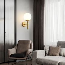 Kaejyiut - Lampe murale moderne Lampe murale à led Lampe murale à led Lampe miroir Lampe murale en verre led Lampe murale d'intérieur moderne