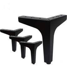 Kaejyiut - Lot de 4 Pieds de Meubles Charge Jusqu'à 600 kg, Pied de Table Modernes en Métal en Forme de Triangle,Pied Meuble Épingle pour Placard,