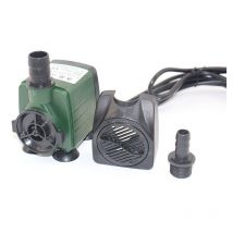 Pompe à eau submersible 25W 1500L/H AC220-240V avec 2 buse pour aquarium, étang, fontaines de jardin, système hydroponique