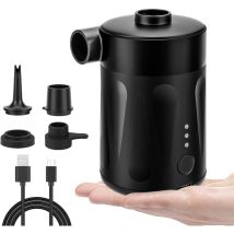 Shmshng - Pompe Electrique 2 en 1 Gonfleur et Degonfleur Portable sans Fil usb Rechargeable, Mini Pompe à Air avec 5 Embouts pour Le Matelas,Camping