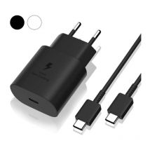 Chargeur rapide Samsung 25 w, port usb Type-C Câble de chargeur ultra rapide Samsung compatible avec Samsung Galaxy S22 Plus/S22 ULTRA/S21 fe