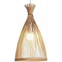 Shmshng - Suspension, Suspension en Bambou Abat-Jour CréAtif Plafonnier Lustre Plafonnier Pour Salle à Manger, Salon, Chambre à Coucher, Café,