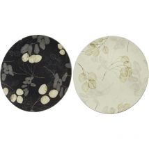 Kaemingk Dekoteller Blätter Ø 33 cm Weihnachtsdeko