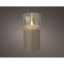 Kaemingk led Kerze Wachs Indoor 15 cm rauchgrau Kerze