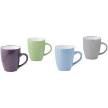 Kaffeebecher 4fach farbig sortiert