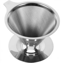 Kaffeefilter aus Edelstahl – Wiederverwendbar, umweltfreundlich, pflegeleicht – Ideal für Zuhause, Büro und unterwegs