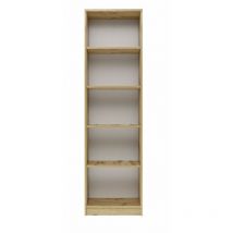 Kaffi - Bibliothèque style scandinave salon - 50x30x181 - 5 tablettes - Étagère à livres