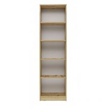 KAFFI - Scandinavian style bookcase - 50x30x181 - 5 shelves - Bookcase