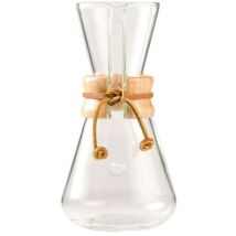Cafetière Chemex Classic – Verre borosilicate – 450 ml – 3 tasses – Matières