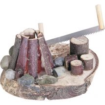 40693 Lagerfeuer mit Säge - Kahlert Licht
