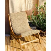 Uniqka - Kaho - Fauteuil en teck massif et corde