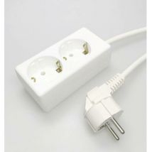 1020ZL/15W/kws Multipresa 2 vie Bianco Schuko 1 pz. - Kaiser