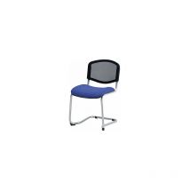Silla oscilante apilable respaldo reticulado armazón en