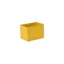 Certeo - Einsatzkasten Höhe 54 mm gelb LxB 80 x 53 mm ve 50 Stk