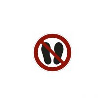 kaiserkraft 492902 Señal de prohibición prohibido pisar la