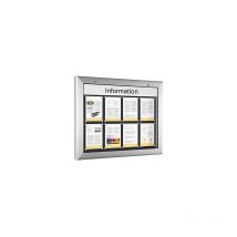 Certeo - Vitrina para interiores y exteriores formato apaisado para