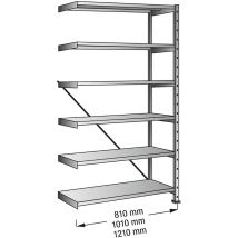 Kaiserkraft – Rayonnage emboîtable cleana – Largeur 810 mm, Hauteur 2280 mm, Longueur 820 mm, Matières : bois, Nombre de niveaux : réglables