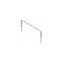 Schake - Wegesperre zusammenschraubbar mit Oberholm weiß mit roten