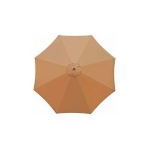 Linghhang - Parasol de jardin (kaki), support non inclus, parasol, abri de jardin, convient pour balcon, terrasse, terrasse, piscine (diamètre 3 m)
