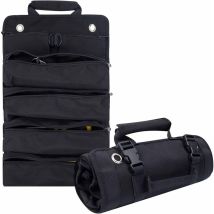 (Vert)Sac à outils à roulettes, matériel multifonctionnel, pour électricien, travail du bois, rouleau à outils de voiture vide, rouleau à outils